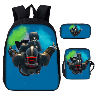 16″Fortnite Backpack School Bag+Messenger Bag+Pencil Bag - Image 15
