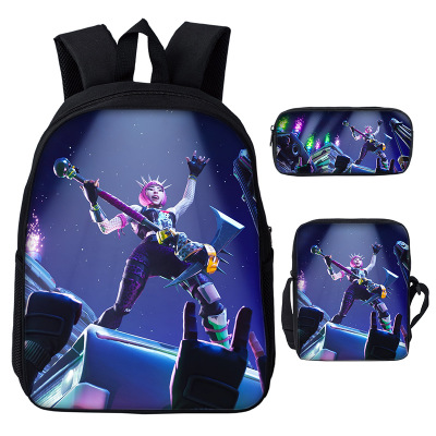16″Fortnite Backpack School Bag+Messenger Bag+Pencil Bag - Image 13
