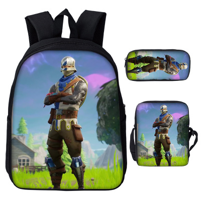 16″Fortnite Backpack School Bag+Messenger Bag+Pencil Bag - Image 12