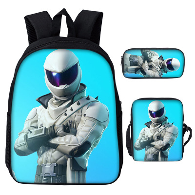 16″Fortnite Backpack School Bag+Messenger Bag+Pencil Bag - Image 11
