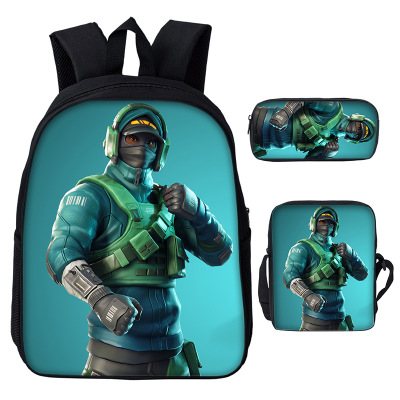 16″Fortnite Backpack School Bag+Messenger Bag+Pencil Bag - Image 10