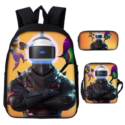 16″Fortnite Backpack School Bag+Messenger Bag+Pencil Bag - Image 5