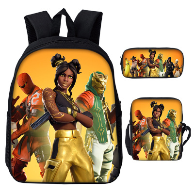 16″Fortnite Backpack School Bag+Messenger Bag+Pencil Bag - Image 3
