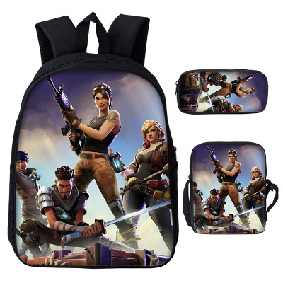 16″Fortnite Backpack School Bag+Messenger Bag+Pencil Bag - Image 2