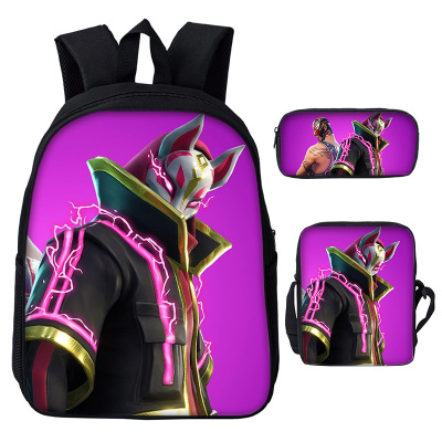 16″Fortnite Backpack School Bag+Messenger Bag+Pencil Bag - Image 32