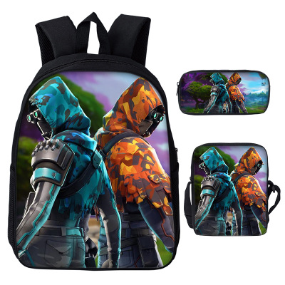 16″Fortnite Backpack School Bag+Messenger Bag+Pencil Bag - Image 31