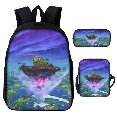 16″Fortnite Backpack School Bag+Messenger Bag+Pencil Bag - Image 30