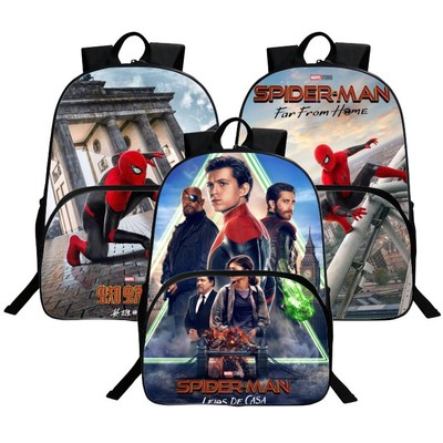 16"Spider-Man: Far From Home Backpack School Bag for Teenagers Student