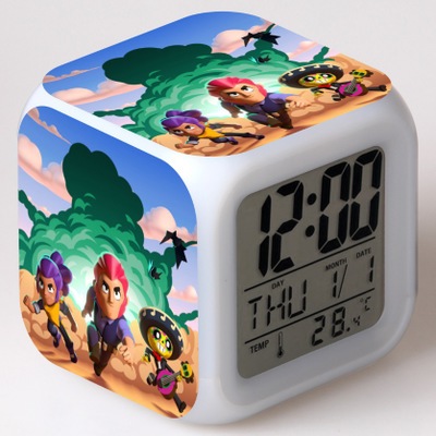 Leon Spike 7 Colors Change Digital Alarm LED Clock - Image 20