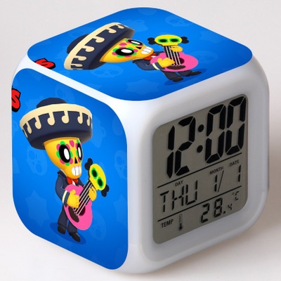Leon Spike 7 Colors Change Digital Alarm LED Clock - Image 25