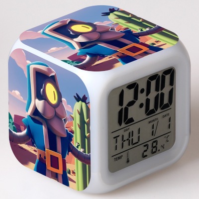 Leon Spike 7 Colors Change Digital Alarm LED Clock - Image 2