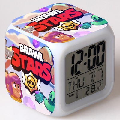 Leon Spike 7 Colors Change Digital Alarm LED Clock - Image 9