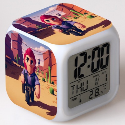Leon Spike 7 Colors Change Digital Alarm LED Clock - Image 12