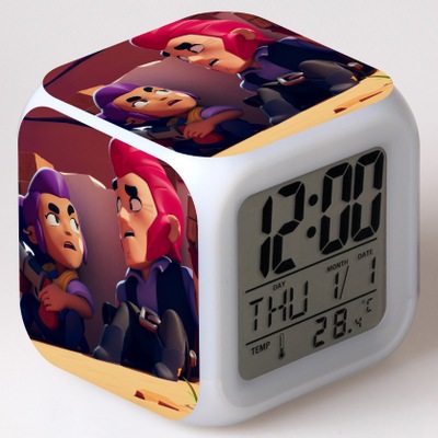 Leon Spike 7 Colors Change Digital Alarm LED Clock - Image 15