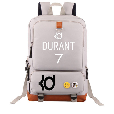 Brooklyn Nets Kevin Durant Canvas Backpack Shoulder School Bag - Image 23