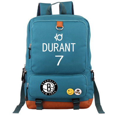 Brooklyn Nets Kevin Durant Canvas Backpack Shoulder School Bag - Image 10