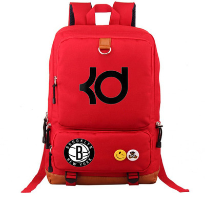 Brooklyn Nets Kevin Durant Canvas Backpack Shoulder School Bag - Image 14