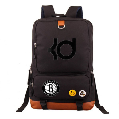 Brooklyn Nets Kevin Durant Canvas Backpack Shoulder School Bag - Image 15