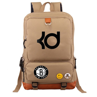 Brooklyn Nets Kevin Durant Canvas Backpack Shoulder School Bag - Image 18