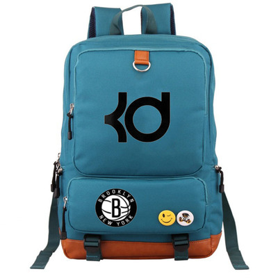 Brooklyn Nets Kevin Durant Canvas Backpack Shoulder School Bag - Image 19