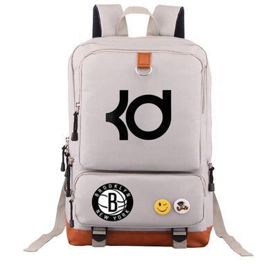 Brooklyn Nets Kevin Durant Canvas Backpack Shoulder School Bag - Image 22