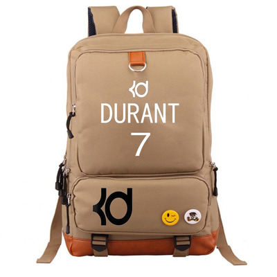 Brooklyn Nets Kevin Durant Canvas Backpack Shoulder School Bag - Image 25