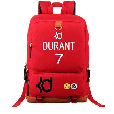 Brooklyn Nets Kevin Durant Canvas Backpack Shoulder School Bag - Image 3