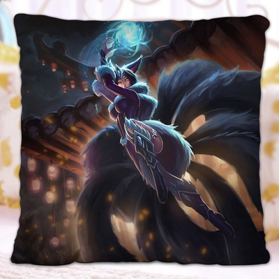 LOL The Nine-Tailed Fox Ahri Premium Hollow Cotton Pillow - Image 19