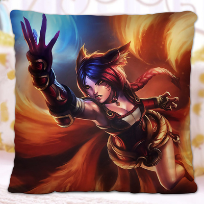 LOL The Nine-Tailed Fox Ahri Premium Hollow Cotton Pillow - Image 18