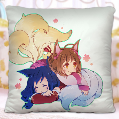 LOL The Nine-Tailed Fox Ahri Premium Hollow Cotton Pillow - Image 13