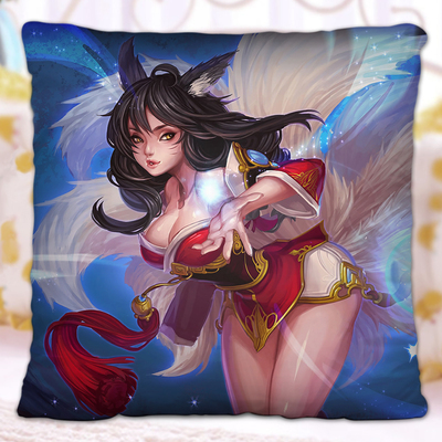 LOL The Nine-Tailed Fox Ahri Premium Hollow Cotton Pillow - Image 8