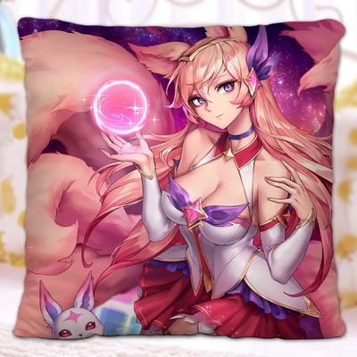 LOL The Nine-Tailed Fox Ahri Premium Hollow Cotton Pillow - Image 6