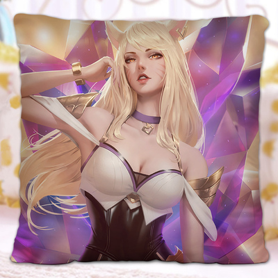 LOL The Nine-Tailed Fox Ahri Premium Hollow Cotton Pillow - Image 4