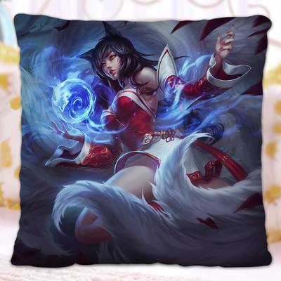 LOL The Nine-Tailed Fox Ahri Premium Hollow Cotton Pillow - Image 2