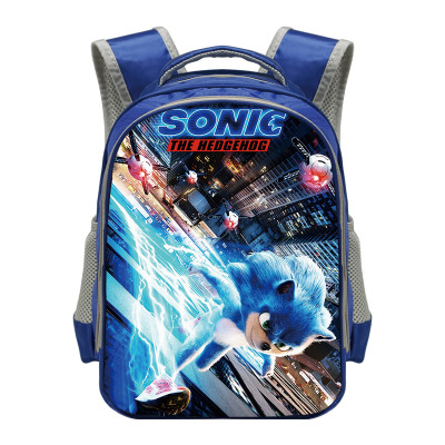Hedgehog Backpack School Bag Blue