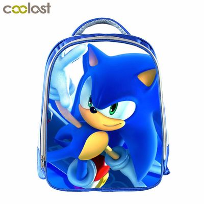 Hedgehog Backpack School Bag Blue - Image 7