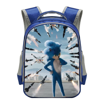 Hedgehog Backpack School Bag Blue - Image 17