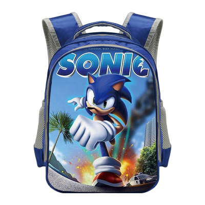 Hedgehog Backpack School Bag Blue - Image 23
