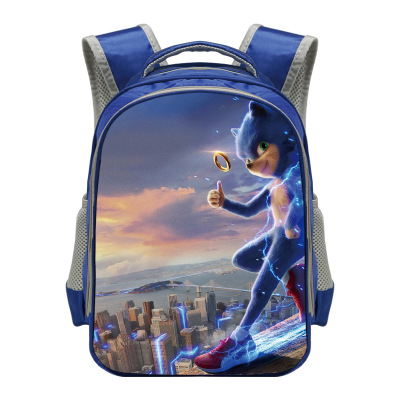 Hedgehog Backpack School Bag Blue - Image 26