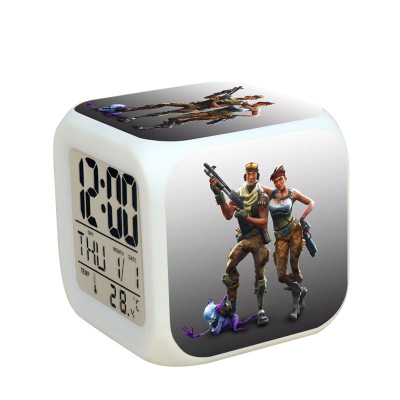 Fortnite 7 Colors Change Digital Alarm LED Clock - Image 35