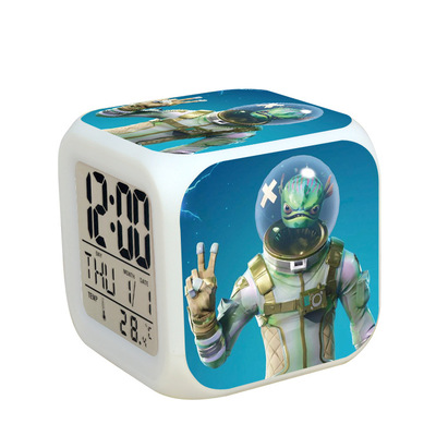 Fortnite 7 Colors Change Digital Alarm LED Clock - Image 37