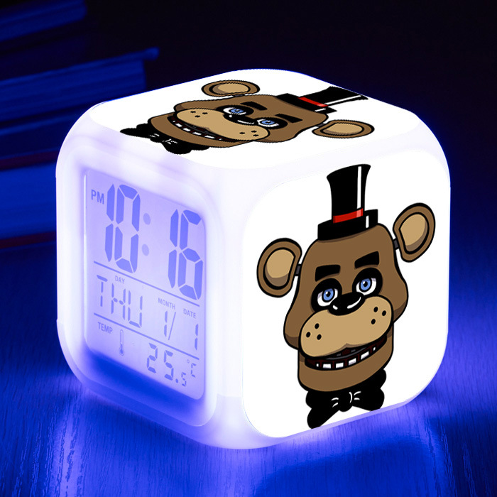 Five Nights at Freddy's 7 Colors Change Digital Alarm LED Clock - Image 13