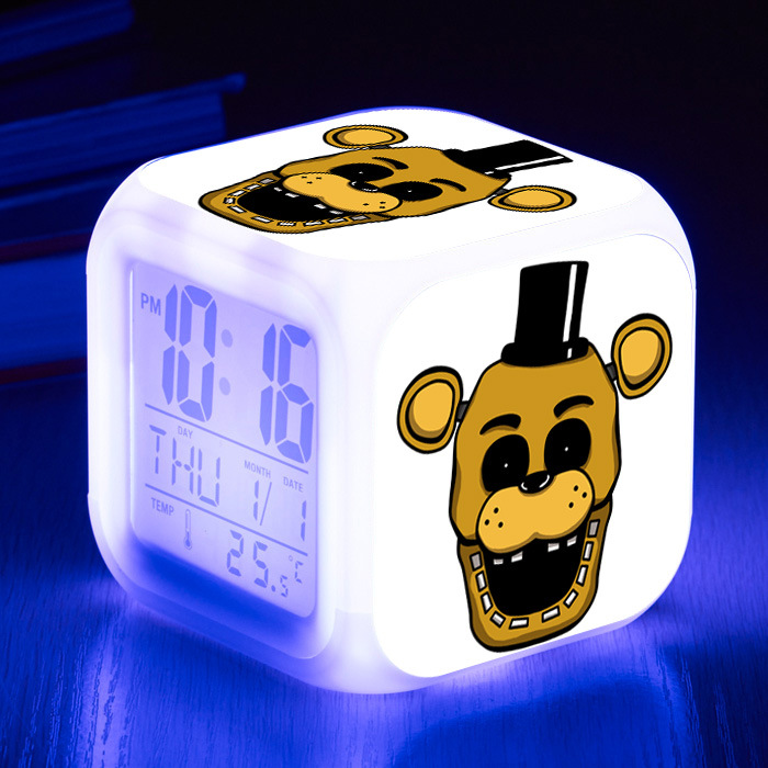 Five Nights at Freddy's 7 Colors Change Digital Alarm LED Clock - Image 10