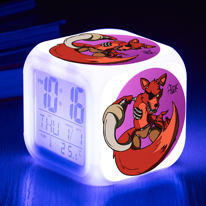 Five Nights at Freddy's 7 Colors Change Digital Alarm LED Clock - Image 6