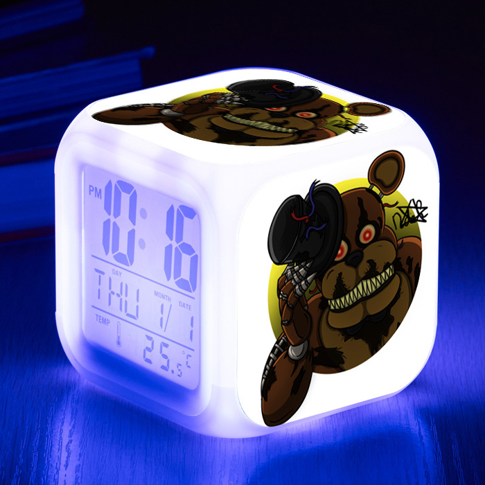 Five Nights at Freddy's 7 Colors Change Digital Alarm LED Clock - Image 5