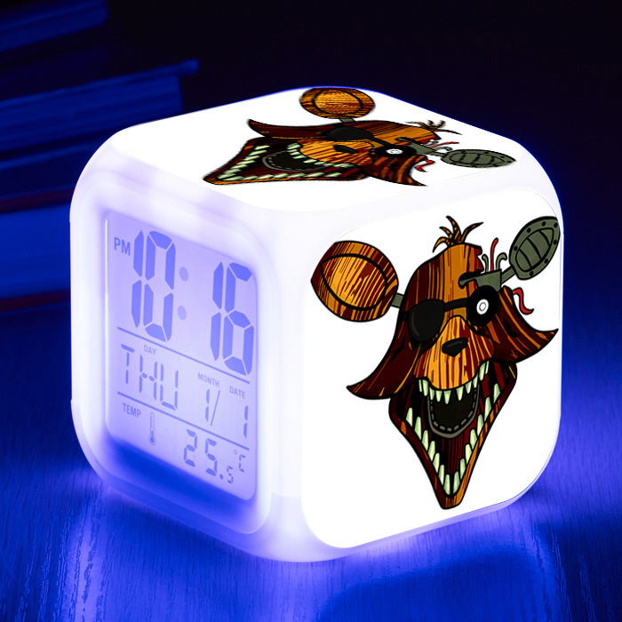 Five Nights at Freddy's 7 Colors Change Digital Alarm LED Clock - Image 24