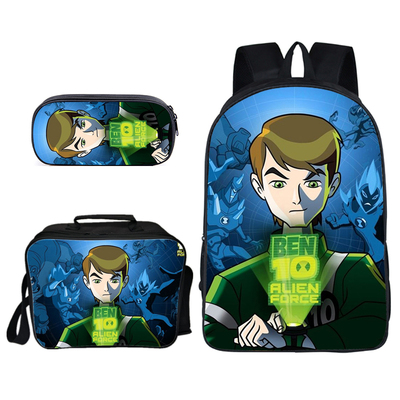 16″Ben 10 Backpack School Bag+Lunch Bag+Pencil Bag - Image 12