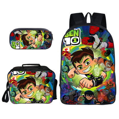 16″Ben 10 Backpack School Bag+Lunch Bag+Pencil Bag - Image 16