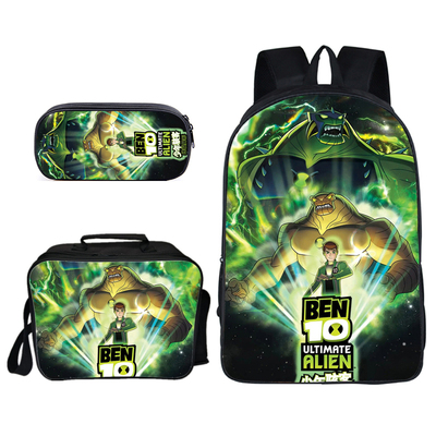 16″Ben 10 Backpack School Bag+Lunch Bag+Pencil Bag - Image 17