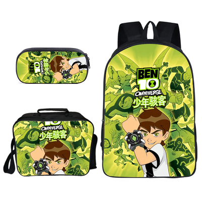 16″Ben 10 Backpack School Bag+Lunch Bag+Pencil Bag - Image 18